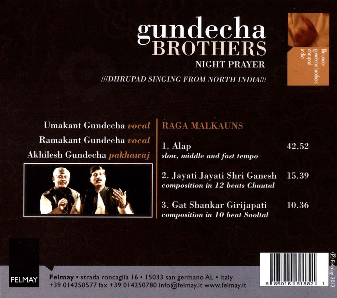 Night Prayer: Dhrupad Singing from North India cover art