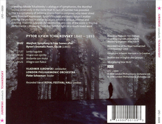 Tchaikovsky: Manfred Symphony cover art