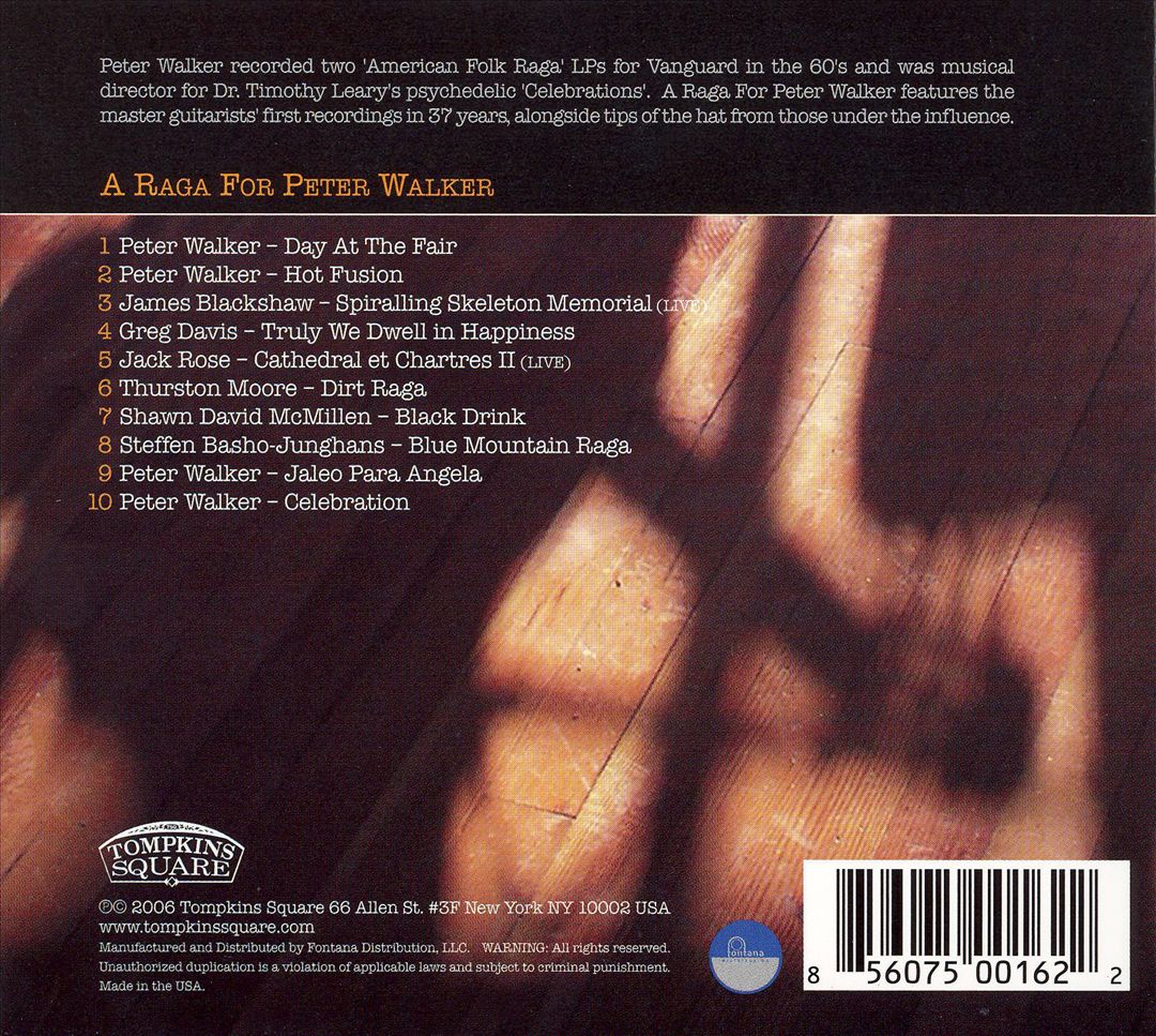 Raga for Peter Walker cover art