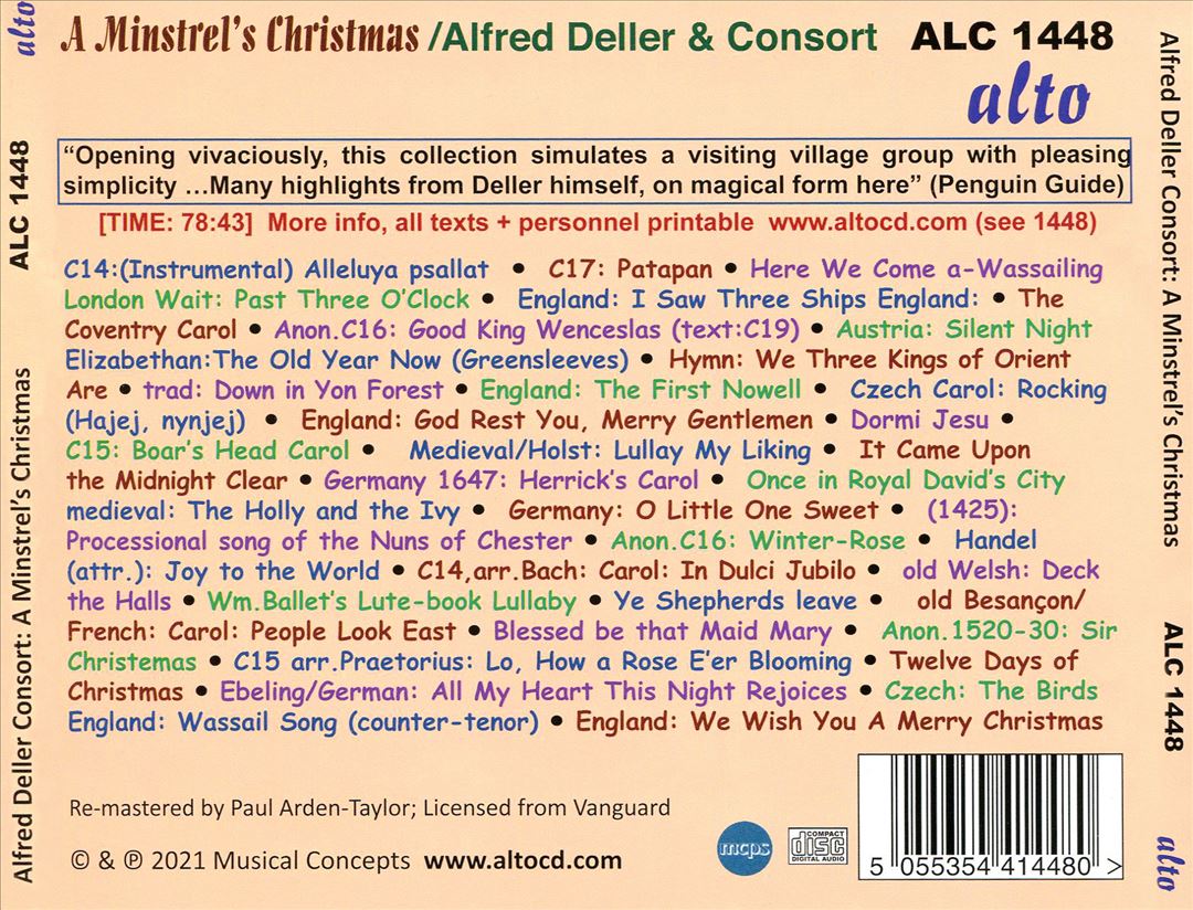 Minstrel's Christmas cover art