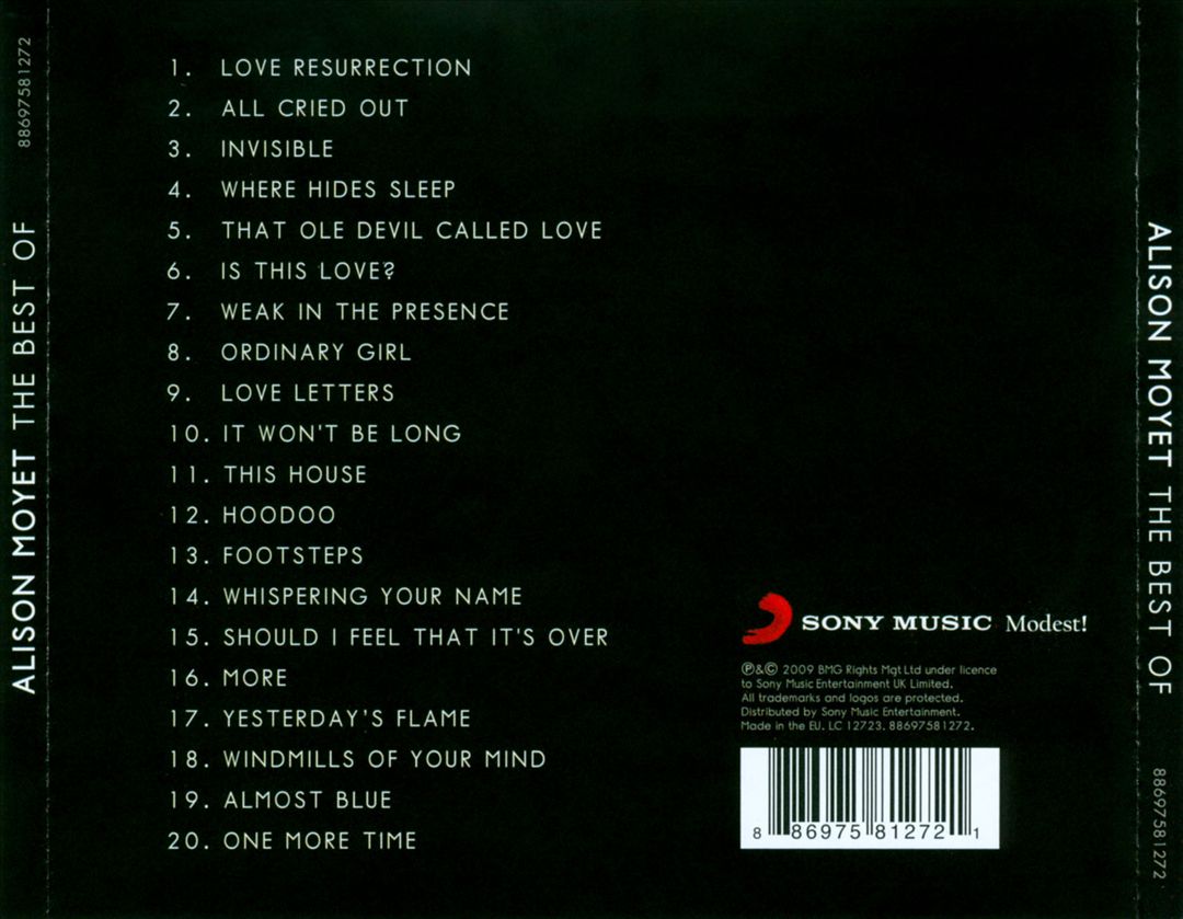 Best of Alison Moyet cover art