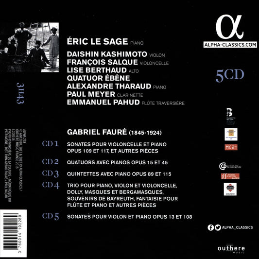 Fauré: Intégrale de la Musique de Chambre avec Piano cover art