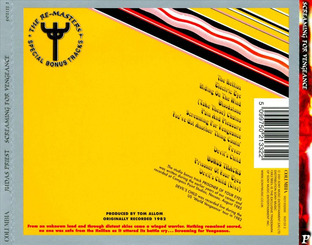 Screaming for Vengeance [Holland Bonus Tracks] cover art