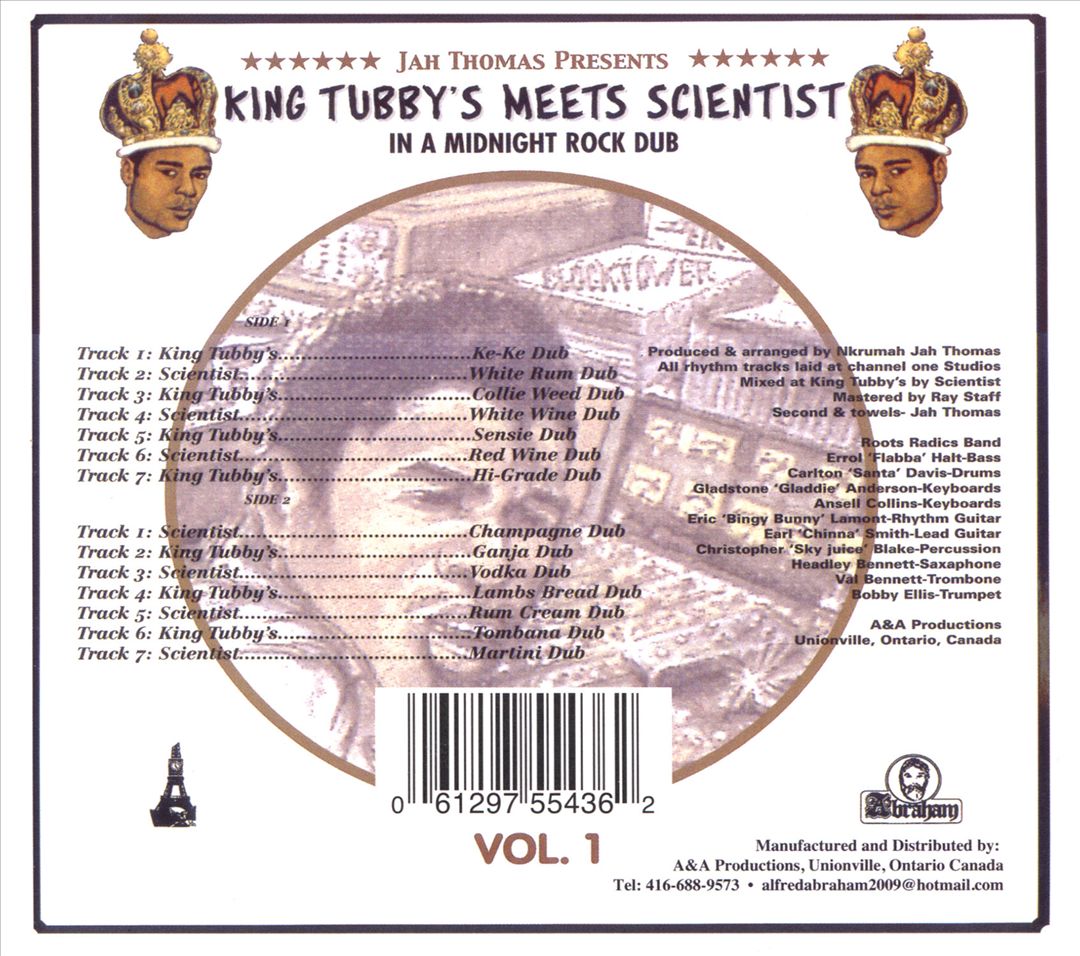 King Tubby's Meets Scientist in a Midnight Rock Dub, Vol. 1 cover art