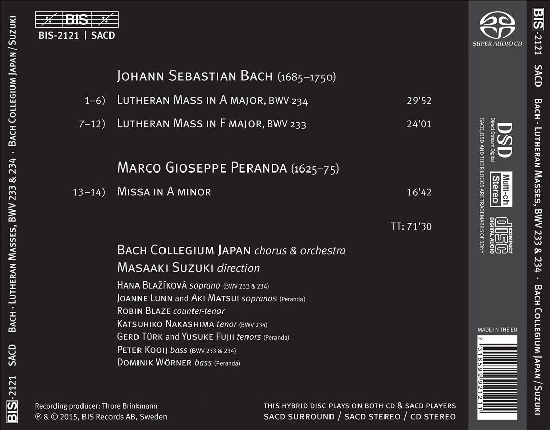 Bach: Lutheran Masses II cover art