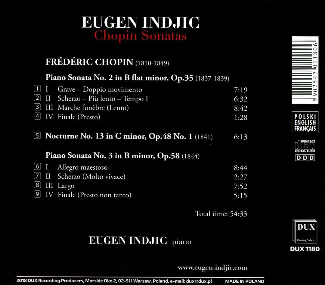 Chopin Sonatas cover art