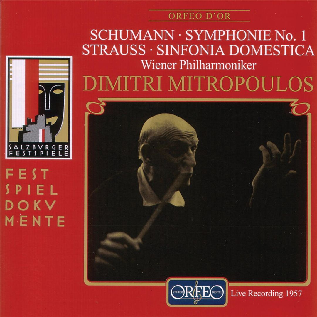 Schumann: Sinphonie No. 1; Strauss: Sinfonia Domestica cover art