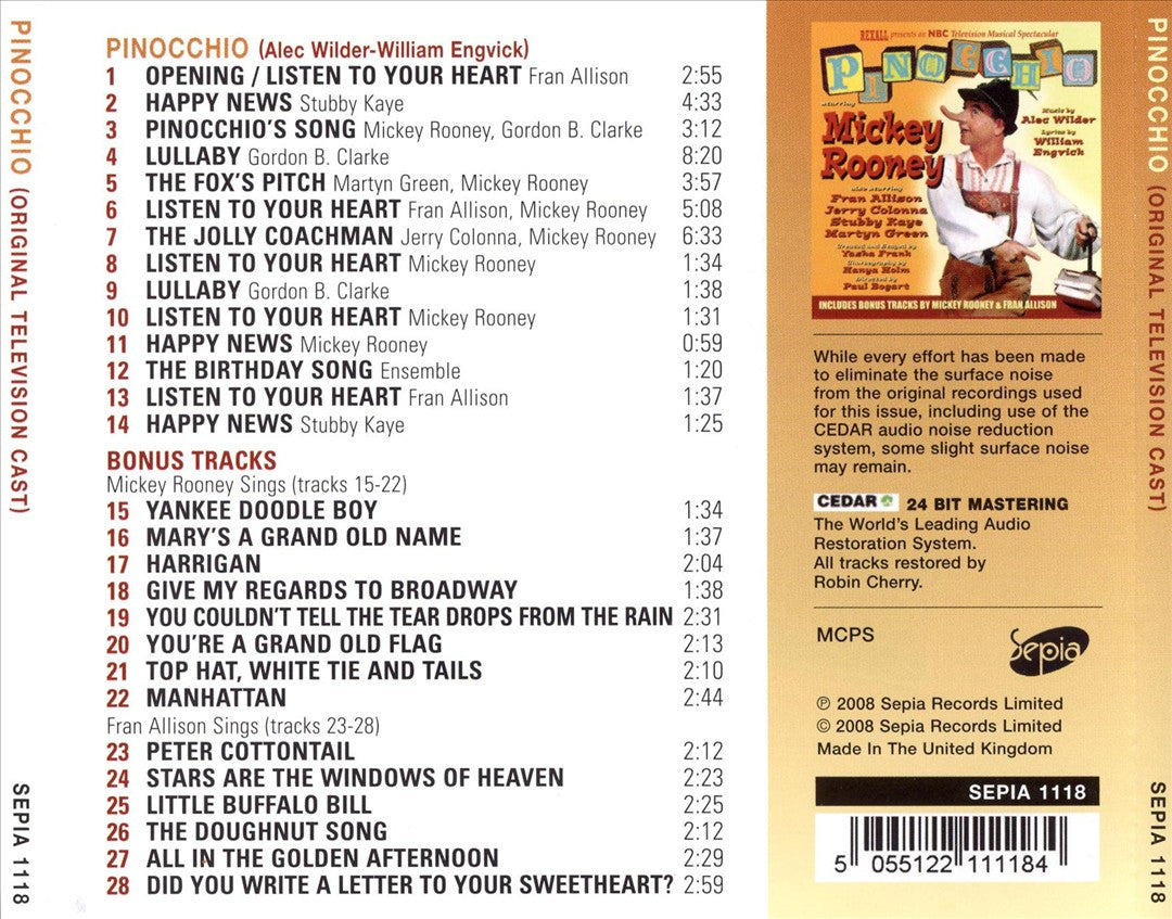 Pinocchio cover art
