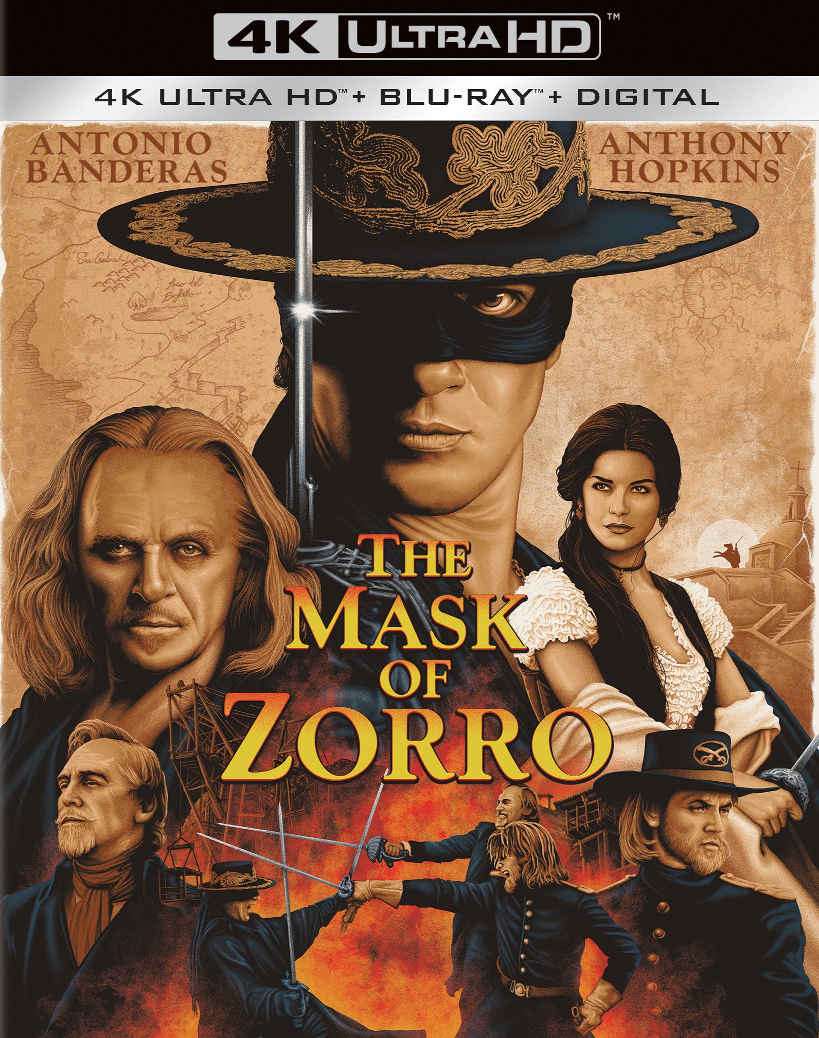 Mask of Zorro [Includes Digital Copy] [4K Ultra HD Blu-ray/Blu-ray] cover art