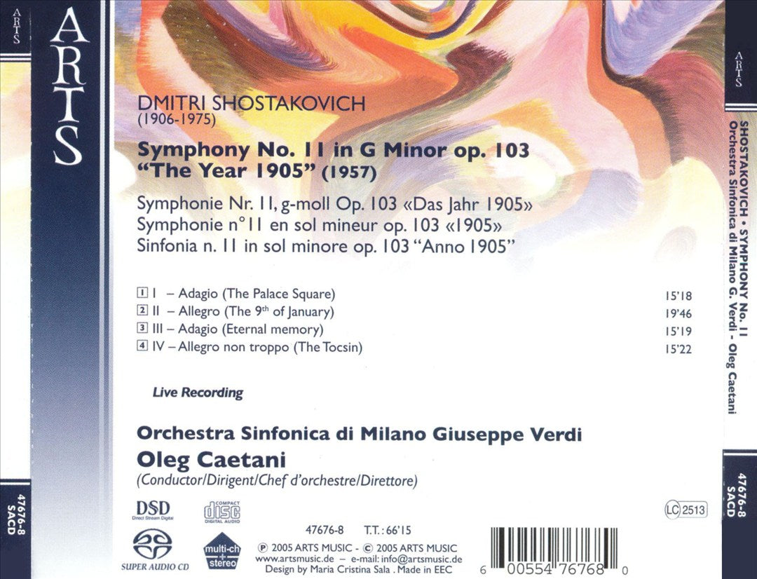 Shostakovich: Symphony No. 11 "The Year 1905"  cover art