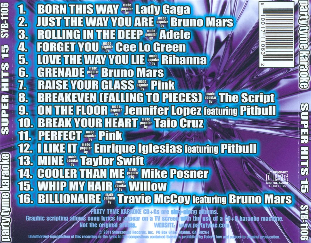 Party Tyme Karaoke: Super Hits, Vol. 15 cover art
