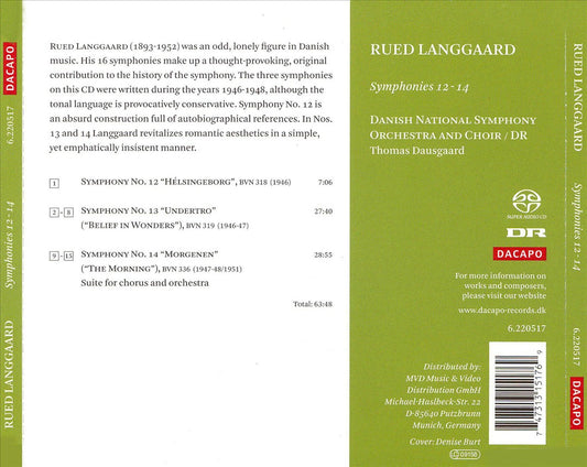 Rued Langgaard: Symphonies 12-14 cover art