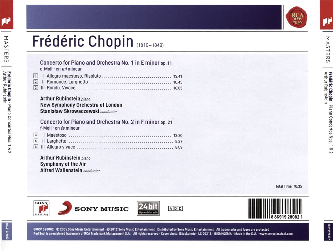 Chopin: Piano Concertos Nos. 1 & 2 cover art