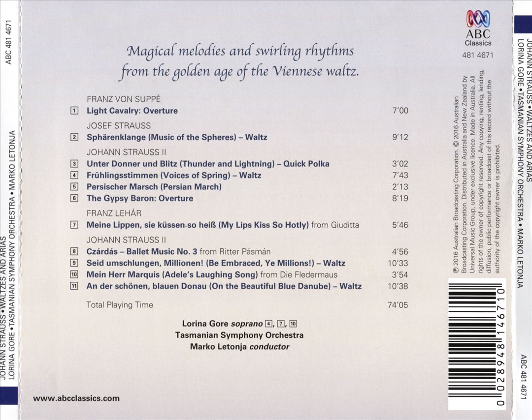 Johann Strauss: Waltzes and Arias cover art