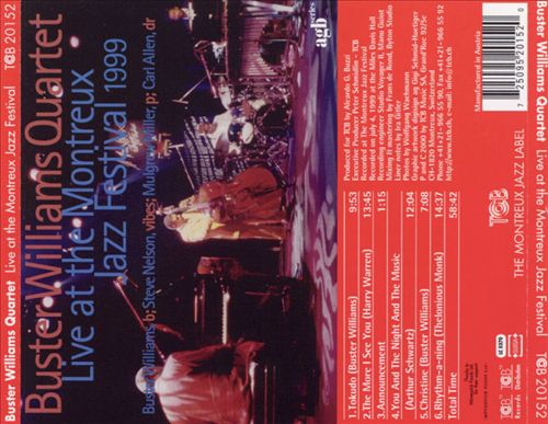 Live at the Montreux Jazz Festival, 1999 cover art