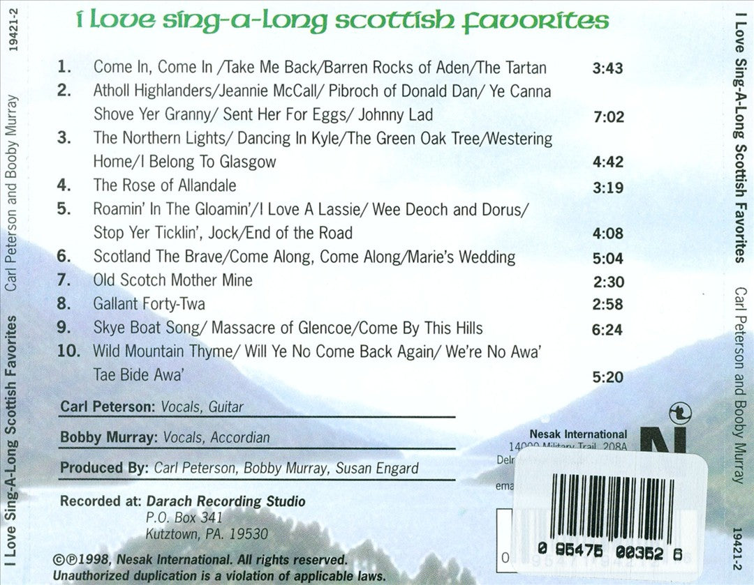 I Love Scottish Sing-A-Long Favorites cover art