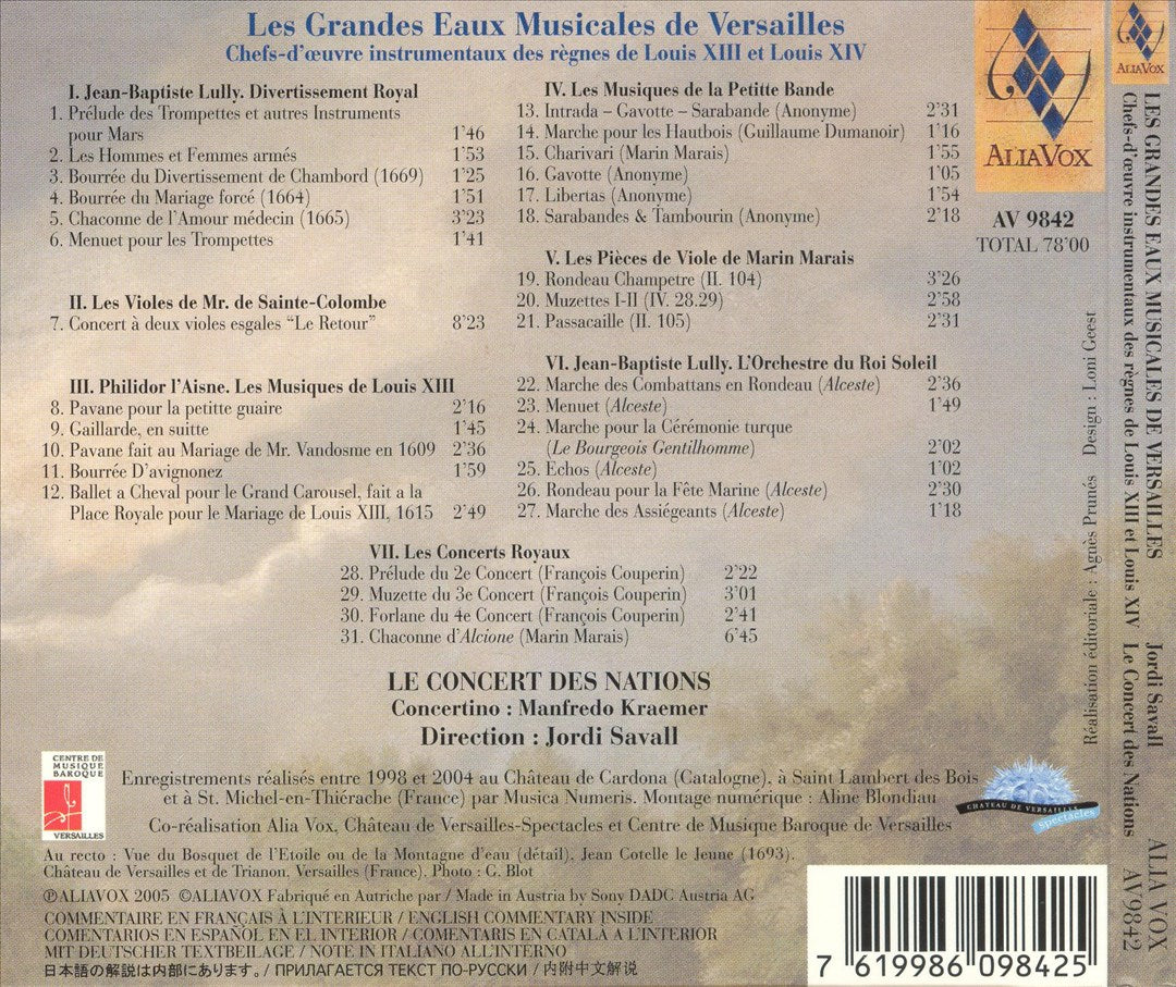 Grandes Eaux Musicales de Versailles cover art