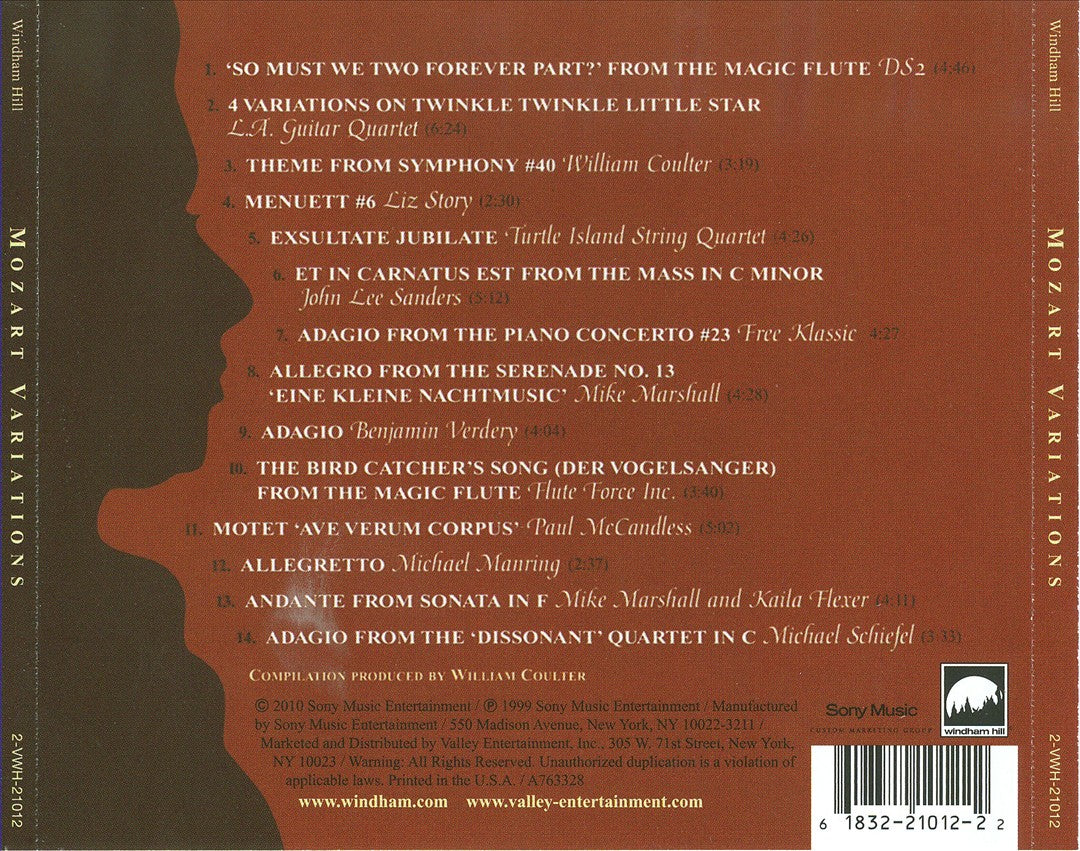 Mozart Variations: A Windham Hill Collection cover art