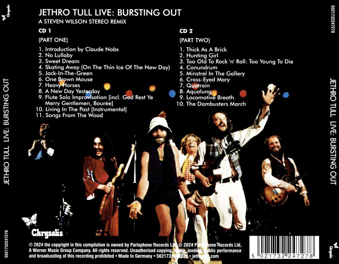 Bursting Out: Jethro Tull Live cover art