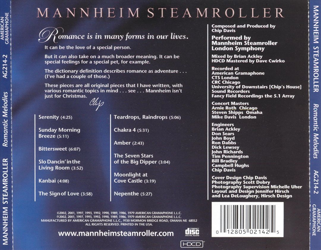 Romantic Melodies cover art