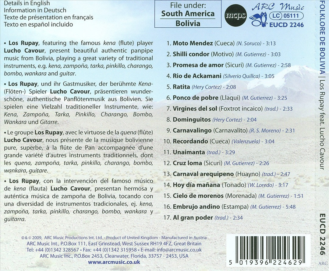 Folklore de Bolivia [Bonus Tracks] cover art