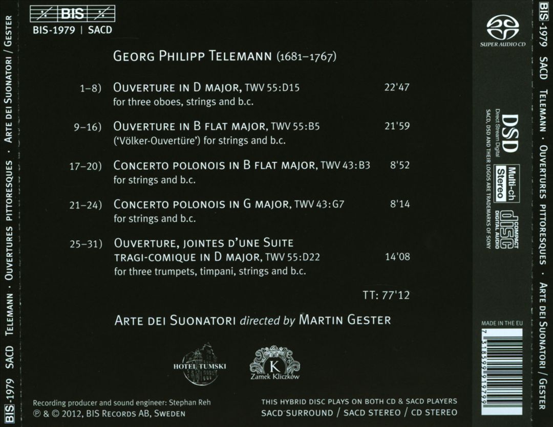 Telemann: Ouvertures pittoresques cover art