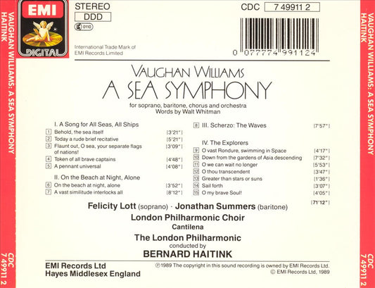 Vaughan Williams: A Sea Symphony cover art