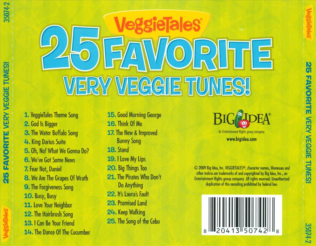 25 Favorite Very Veggie Tunes! cover art