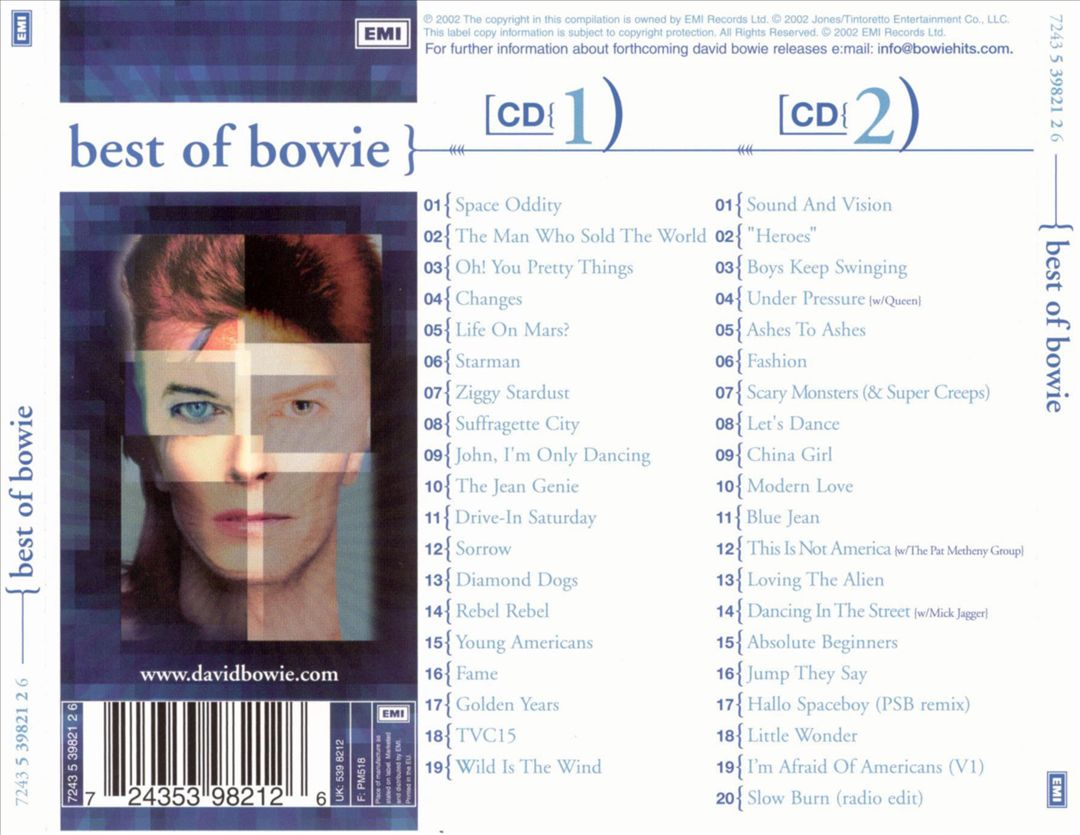 Best of Bowie [UK] cover art