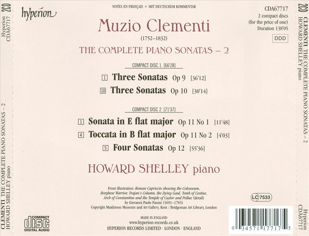 Clementi: The Complete Piano Sonatas, Vol. 2 cover art