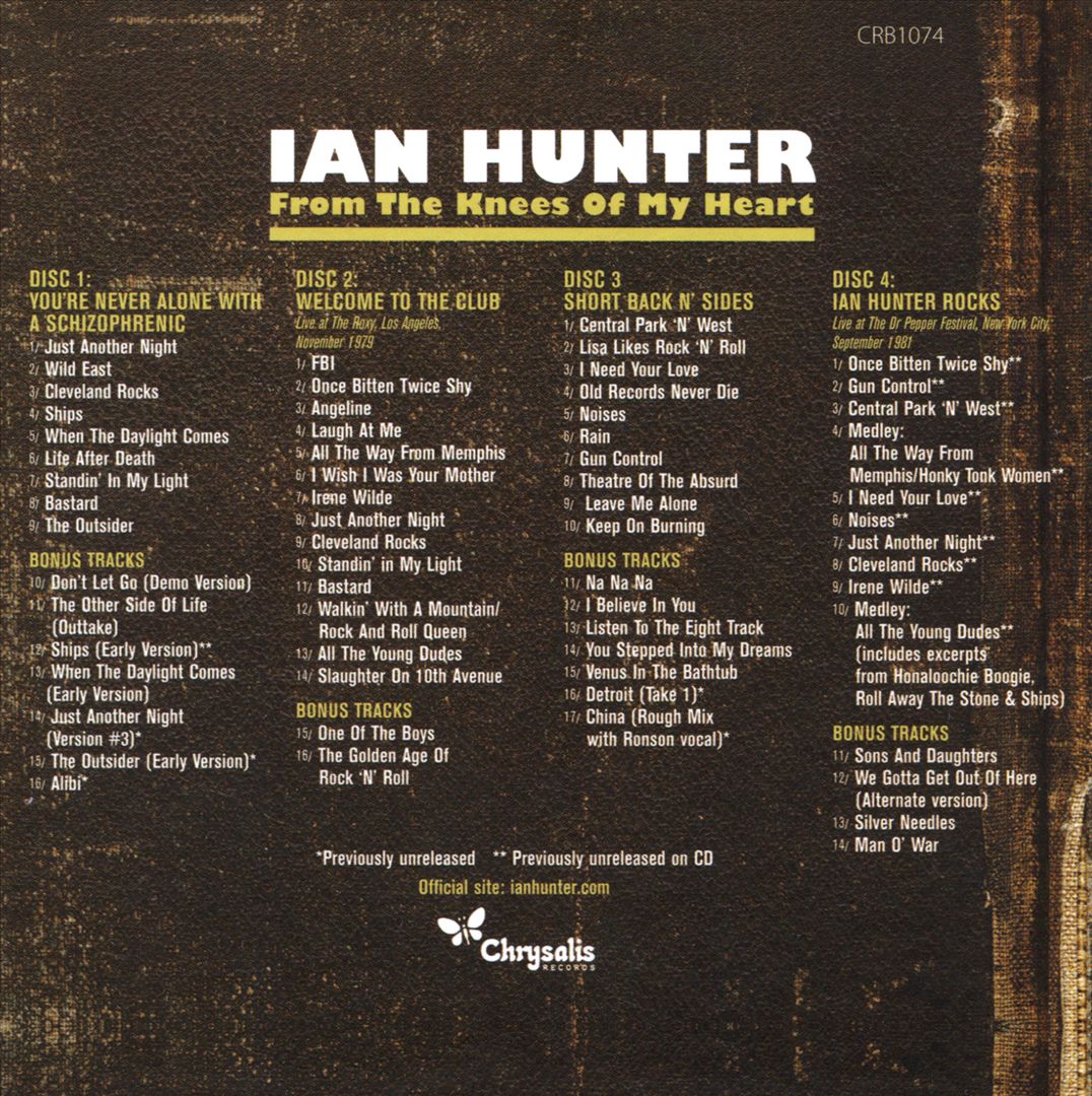 From the Knees of My Heart: The Chrysalis Years (1979-1981) cover art