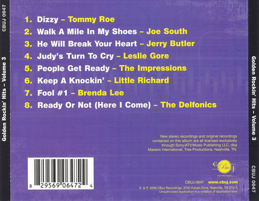 Golden Rockin Hits, Vol. 3 cover art