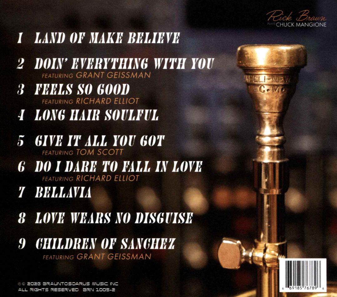 Rick Braun Plays Chuck Mangione cover art