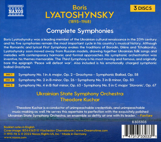 Lyatoshynsky: Complete Symphonies cover art