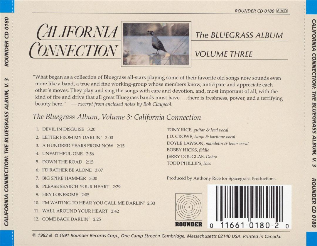 Bluegrass Album, Vol. 3: California Connection cover art