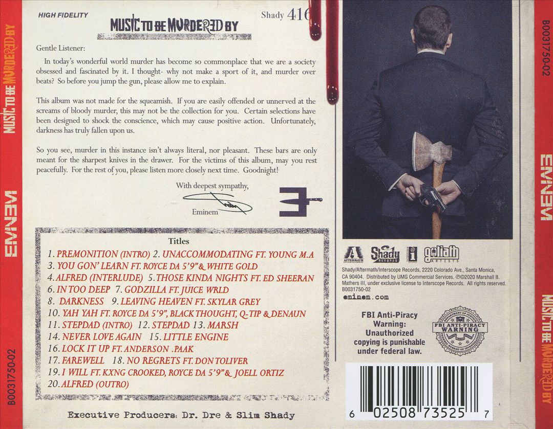 Music to Be Murdered By cover art
