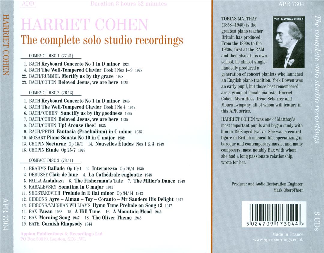 Complete Solo Studio Recordings cover art