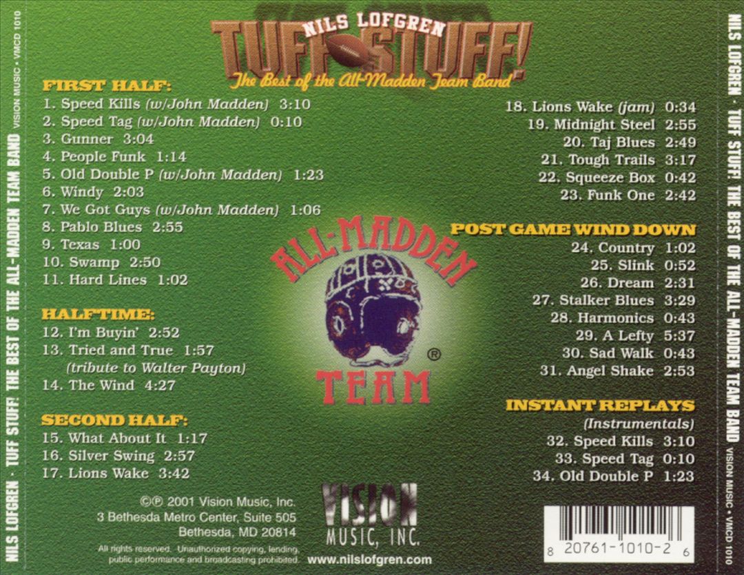 Tuff Stuff: The Best of the All-Madden Team Band cover art