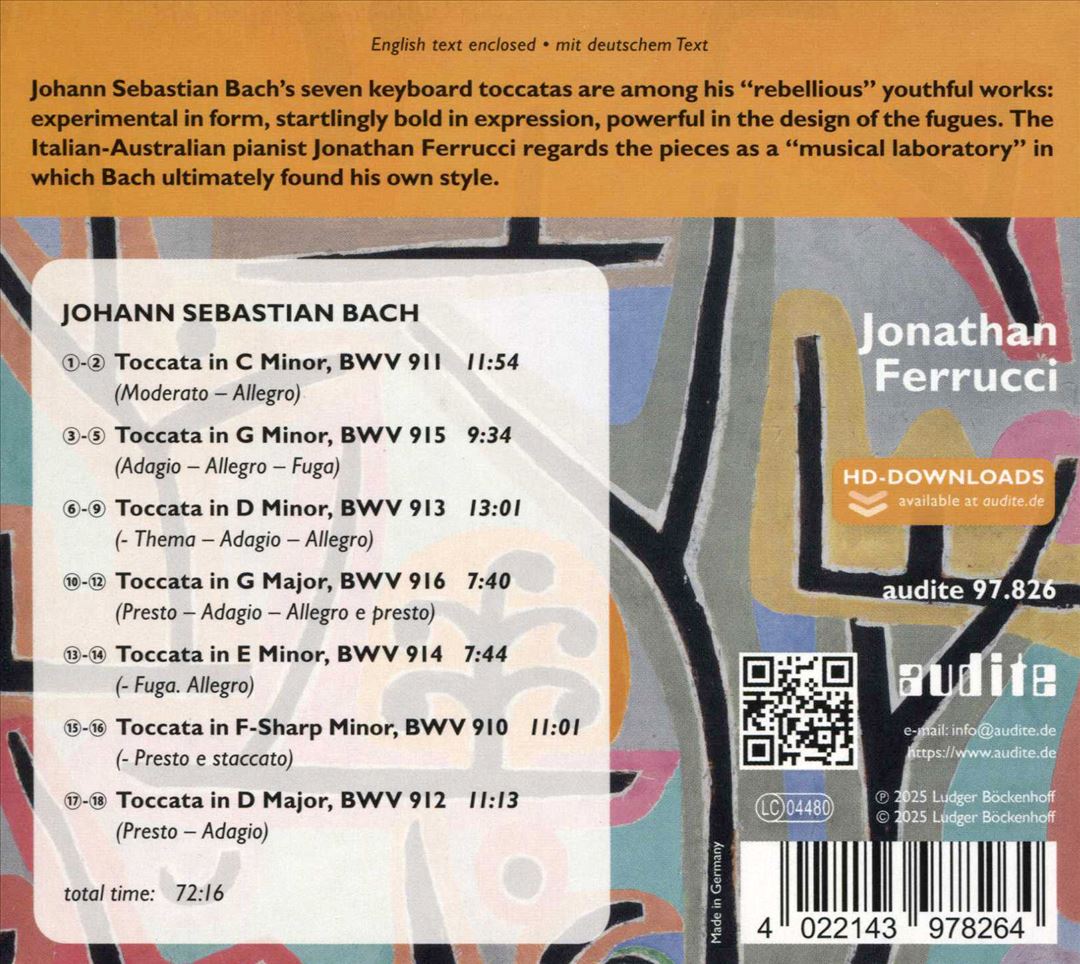 Bach: The Toccatas cover art