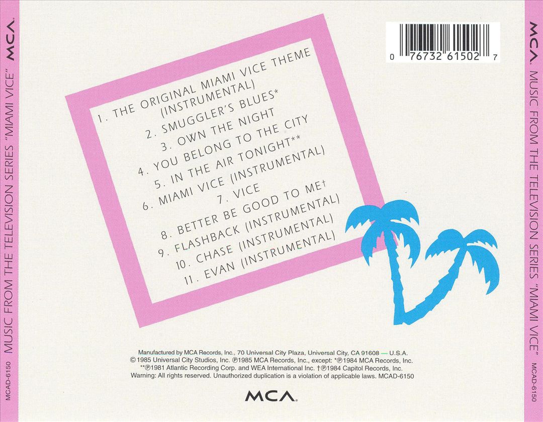 Miami Vice [Original TV Soundtrack] cover art