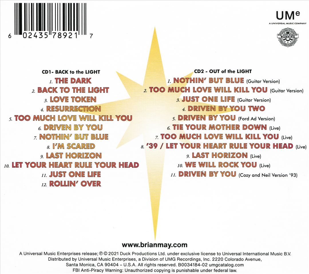 Back to the Light cover art