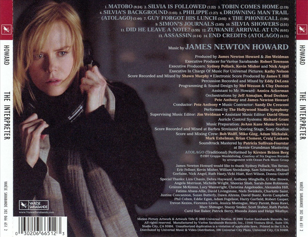 Interpreter [Original Motion Picture Soundtrack] cover art