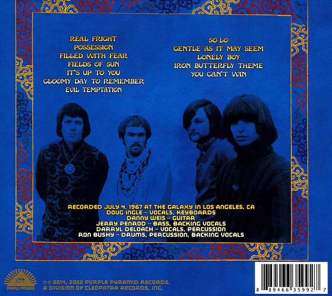 Live at the Galaxy, LA, July 1967 cover art