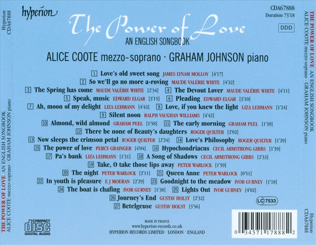 Power of Love: An English Songbook cover art