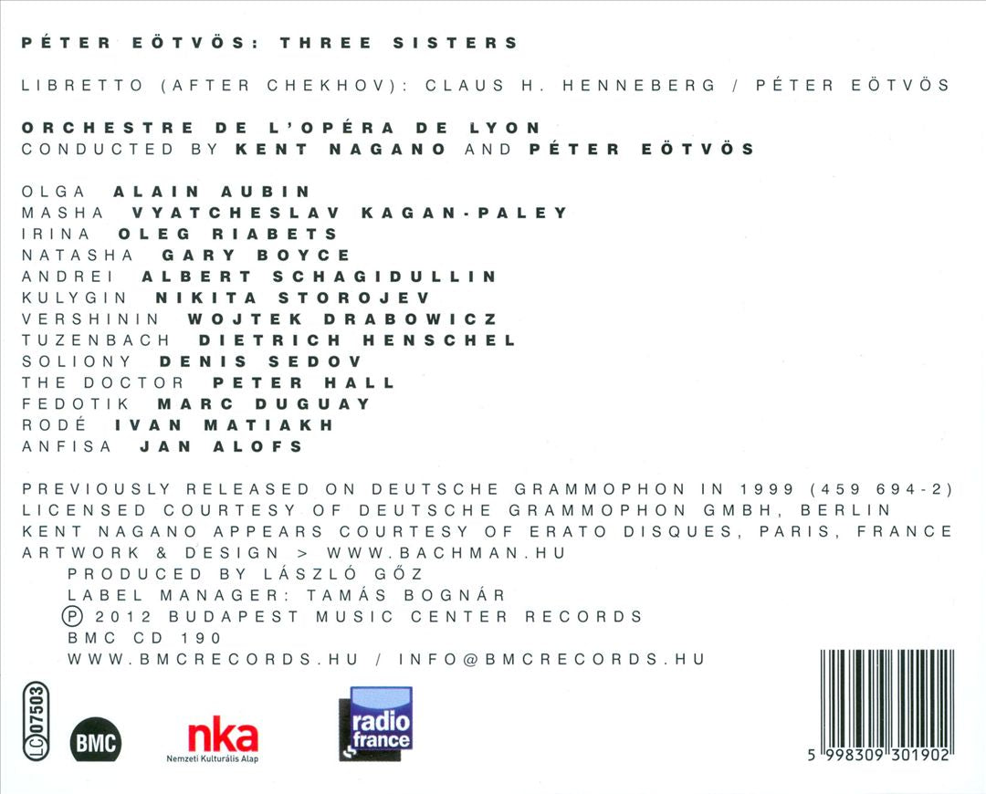 Peter Eötvös: Three Sisters cover art