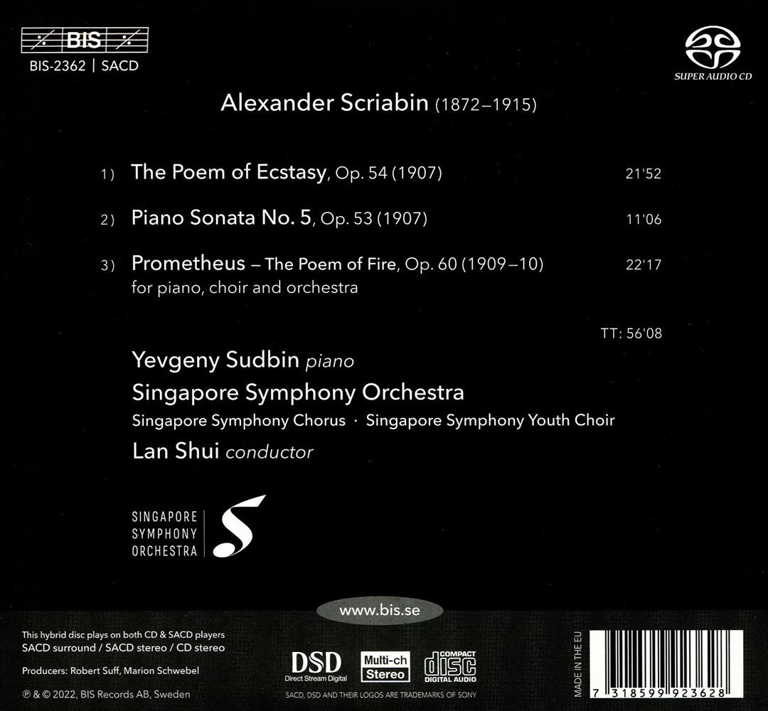 Scriabin: The Poems of Ecstasy; Prometheus cover art