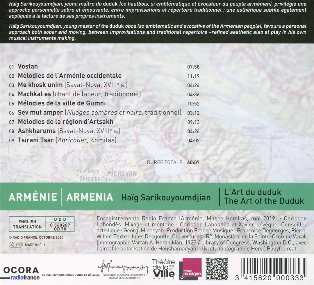Armenia: The Art of the Duduk cover art