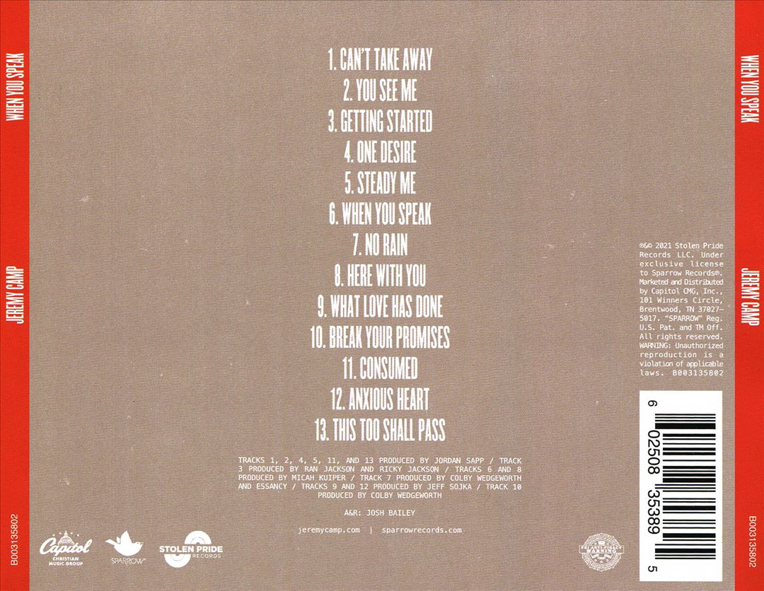 When You Speak cover art