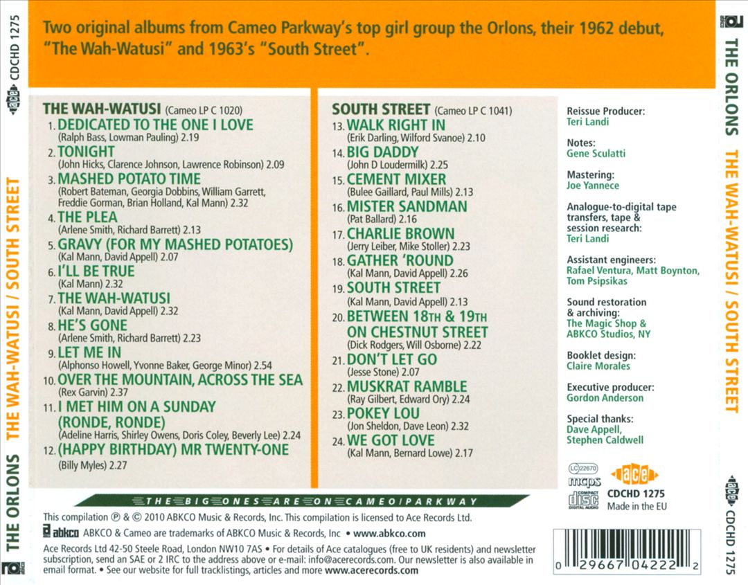 Wah-Watusi/South Street cover art