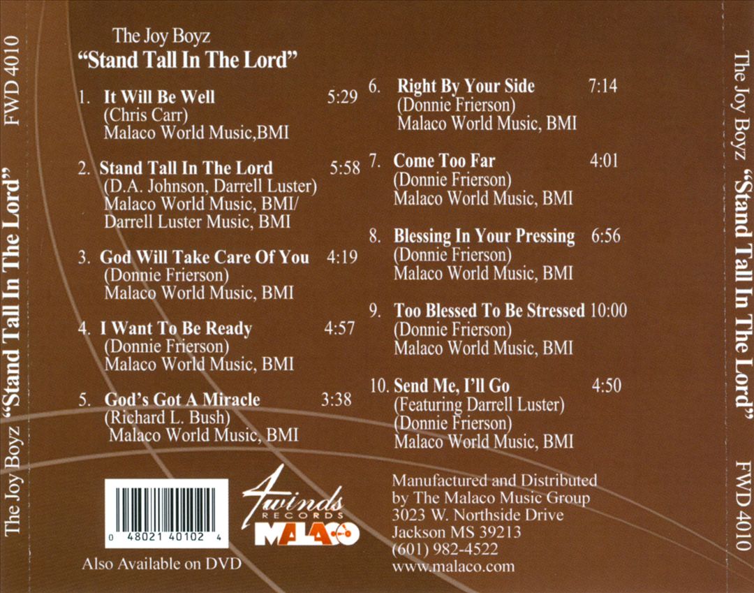 Stand Tall in the Lord cover art